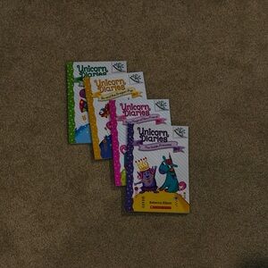 Scholastic Unicorn Diaries 1-4 Colorful Book Collection